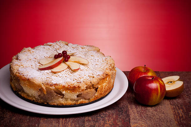 istock Delicious Cake With Sour Apples 471389753