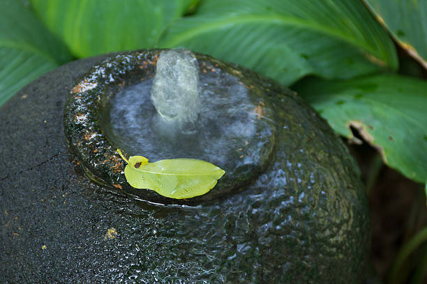 small zen-like fountain for good feng shui