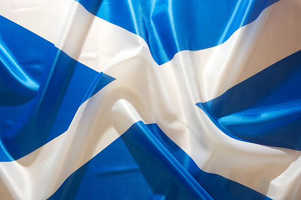 Saltire Flag of Scotland The Saltire. The flag of Scotland scottish flag stock pictures, royalty-free photos & images