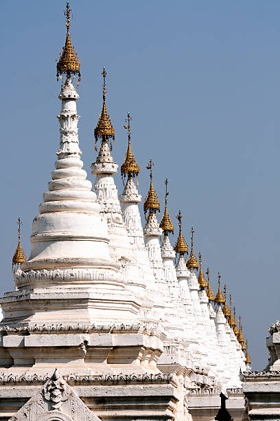 istock Stupas at Sunrise, Sandamuni Paya, Mandalay, Burma 471392209