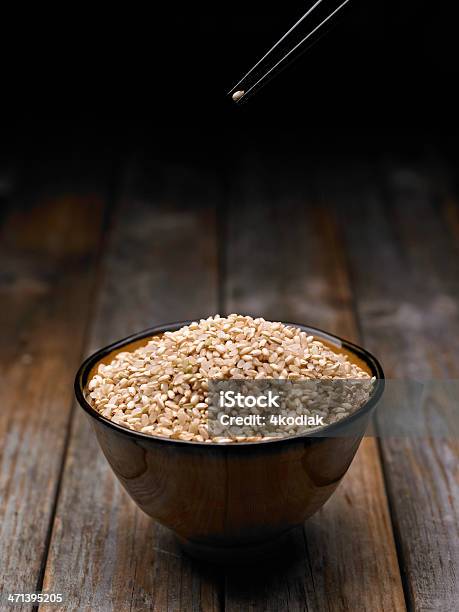 Foto de Arroz Integral e mais fotos de stock de Arroz Integral - Arroz Integral, Alimentação Saudável, Alimentação macrobiótica