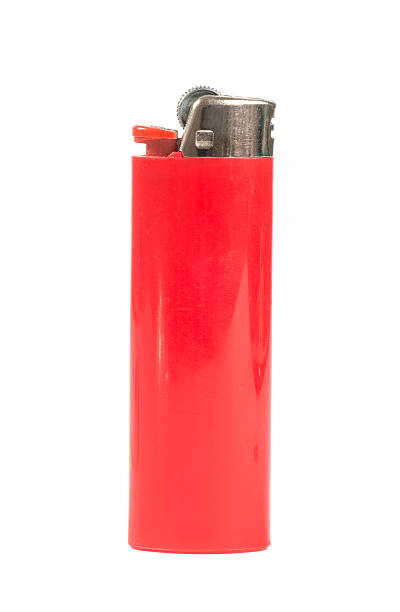 red lighter - red lighter red lighter isolated on white butane photos stock pictures, royalty-free photos & images