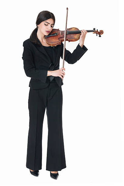 istock Beautiful Young Female Violinist Playing Violin 471396838