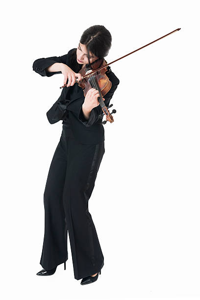 istock Beautiful Young Female Violinist Playing Violin 471396864