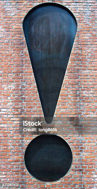 Exclamation Mark Stock Photo - Download Image Now - Architectural Feature, Art, Art And Craft