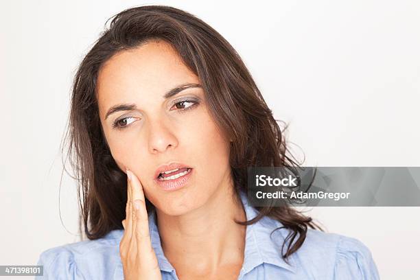 Beautiful Woman Having Toothache Stock Photo - Download Image Now - 20-29 Years, 30-39 Years, Adult