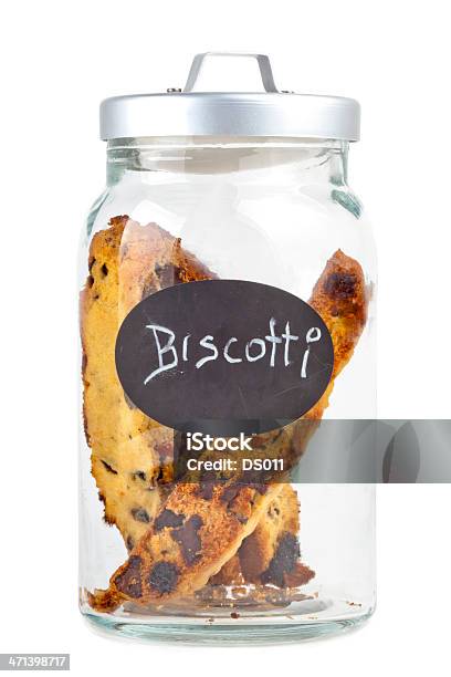 Biscotti In A Glass Jar Stock Photo - Download Image Now - Baked Pastry Item, Biscotti, Bread