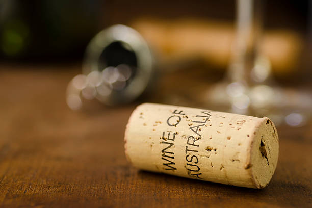 Corcho de vino australiano Horizontal - foto de stock