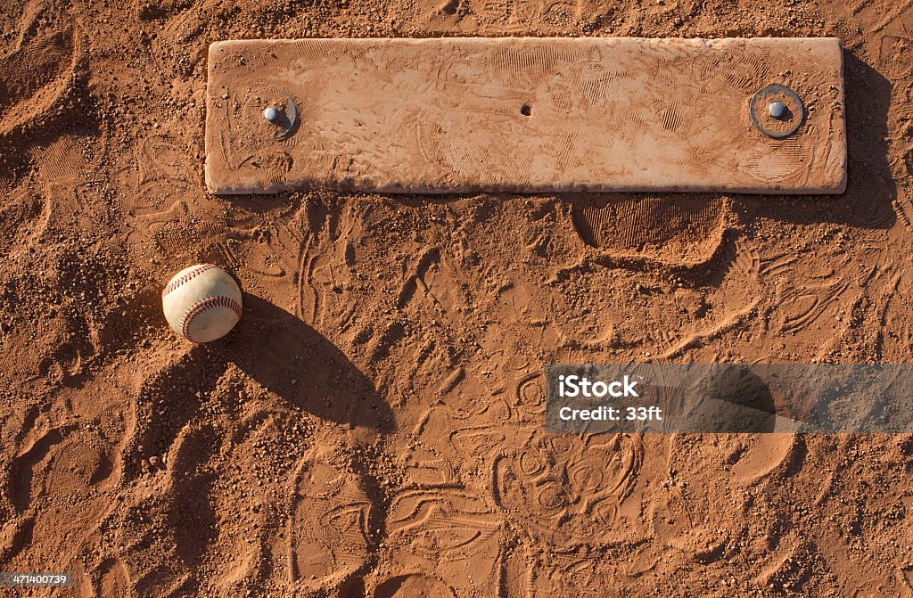 Baseball on the Pitchers Mound Baseball on the Pitchers Mound with room for copy Pitcher's Mound Stock Photo