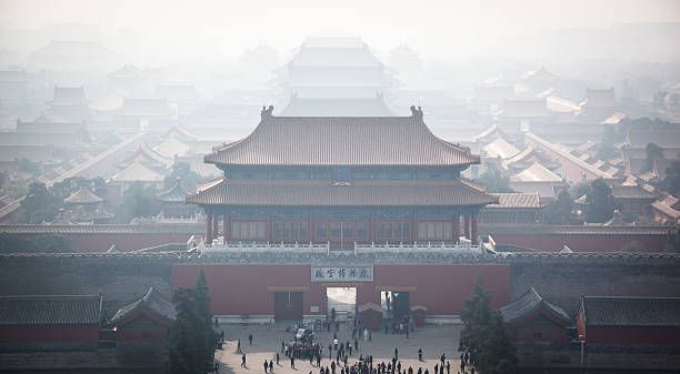 istock Forbidden city in a fog 471401109