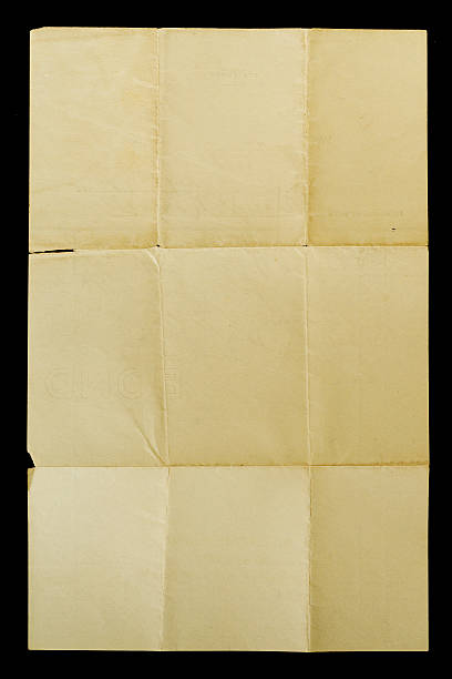 istock Yellowed Creased Torn Paper for Background or Texture 471401847