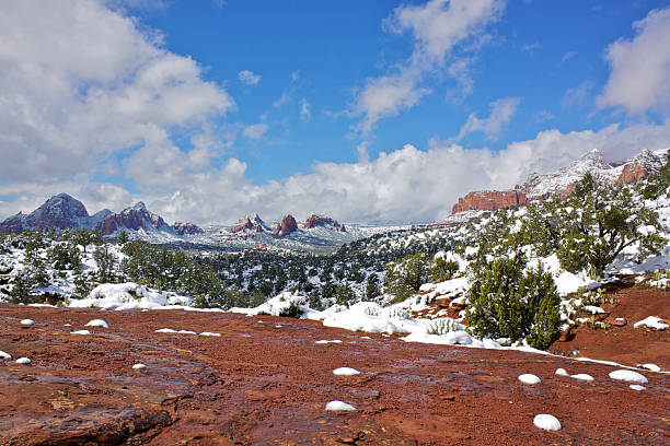 istock Snow in Sedona, Arizona 471402429