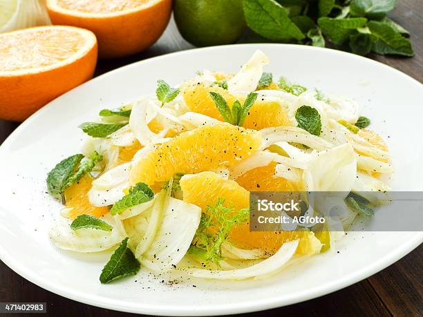 Insalata - Fotografie stock e altre immagini di Finocchio - Finocchio, Insalata, Arancia