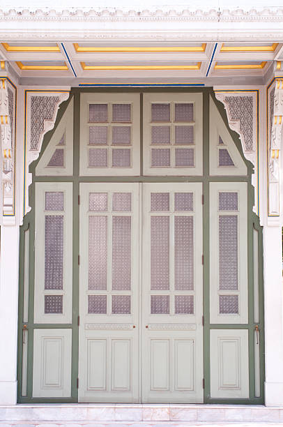 istock old glass and wood door 471405213