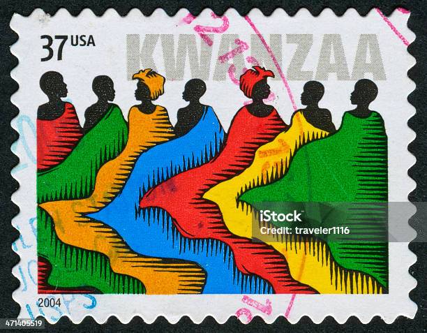 Kwanzaa Stamp Stock Photo - Download Image Now - Kwanzaa, Postage Stamp, African Culture
