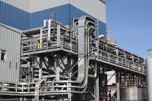 istock Study Of Pipes And Walkways At A Mill 471407280