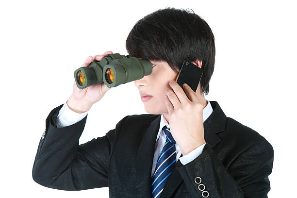 istock Business Man Hand-Held Telescope-XXXL 471409067