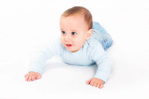 istock Little Child on the Bed 471409287