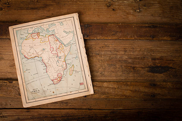 istock Old Color Map of Africa, From 1800's, With Copy Space 471409473