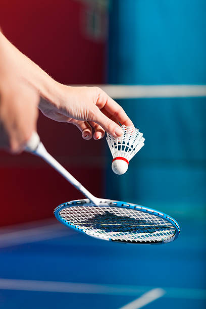 istock Hands getting ready to serve in a game of badminton 471409765