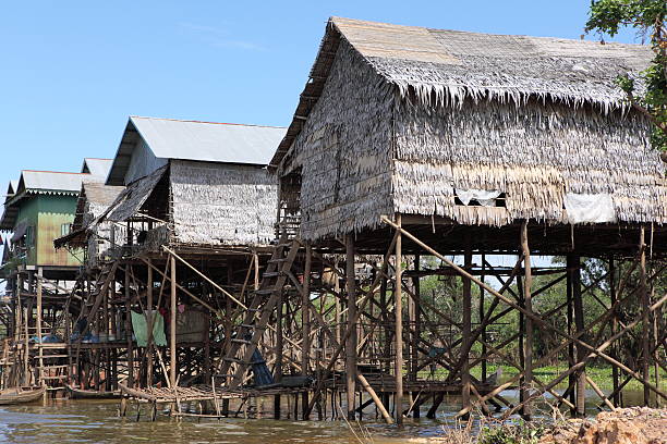 Floating village in Kampong Chhnang, Cambodia January 2013