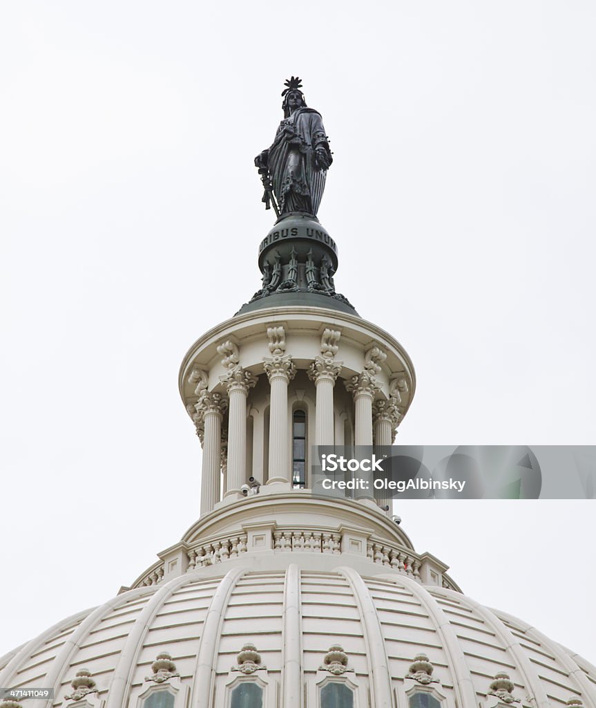 Close-up of Капитолий Здание купол, Статуя свободы, Washington DC. - Стоковые фото Здание конгресса США роялти-фри