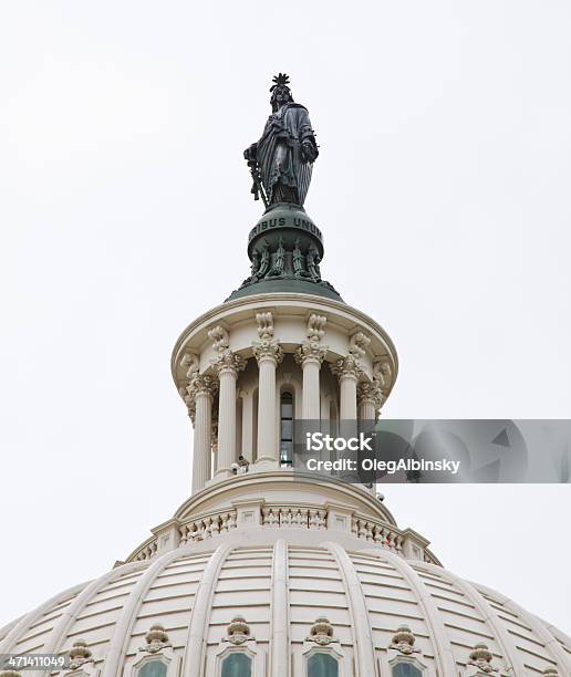 Closeup Of Капитолий Здание Купол Статуя Свободы Washington Dc — стоковые фотографии и другие картинки Здание конгресса США