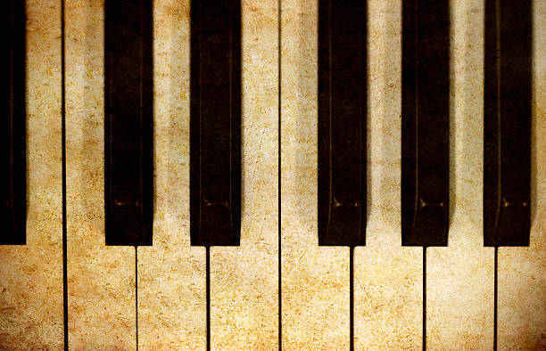 istock piano keys in grunge image 471411471