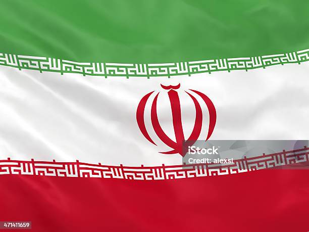 Iran Flag Stock Photo - Download Image Now - All Middle Eastern Flags, Asia, Close-up