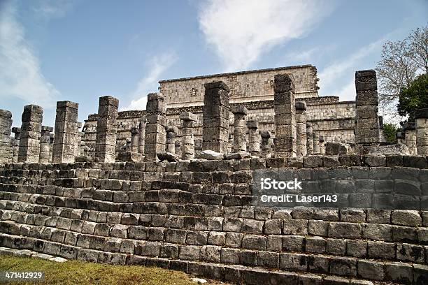 Temple Of The Warriors - zdjęcia stockowe i więcej obrazów Ameryka Łacińska - Ameryka Łacińska, Antyki, Archeologia