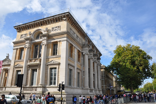 Oxford, England - September 10, 2011: Ashmolean Museum of Art and Archaeology in Oxford, England. It is the world's first university museum.