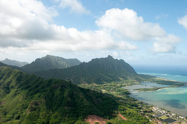 istock Honolulu skyline shot from a Helicopter 471413853