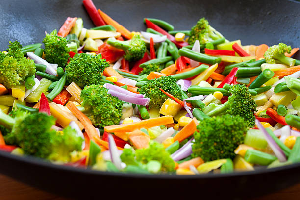 zanurzeniowe i warzyw - bean vegetarian food stir fried carrot zdjęcia i obrazy z banku zdjęć