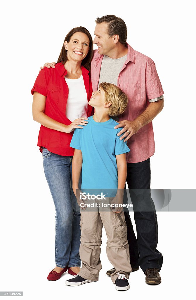 幸せな家族-絶縁型 - 3人のロイヤリティフリーストックフォト