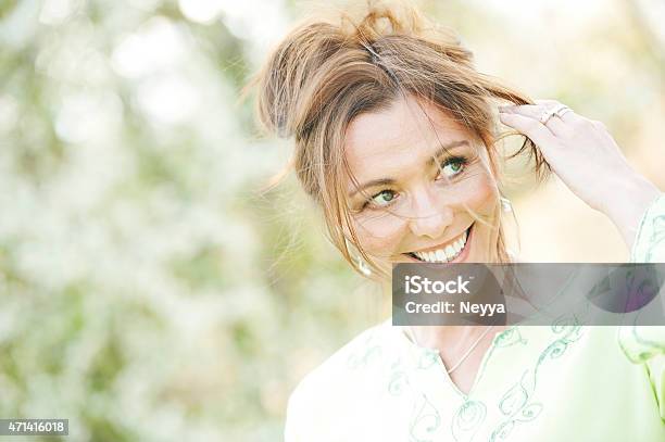 Beautiful Mature Woman Smiling Stock Photo - Download Image Now - Women, Confidence, Copy Space