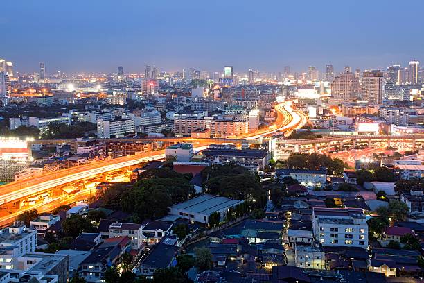 istock Bangkok Dowtown at dusk 471418417