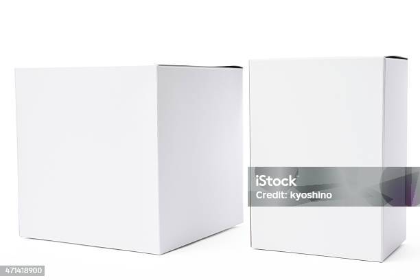 絶縁ショットの 2 つの白い空白のボックスに白背景 - 2015年のストックフォトや画像を多数ご用意 - 2015年, カットアウト, カラー画像