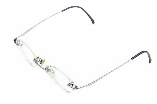istock close up of eye glasses isolated on white background. 471419408