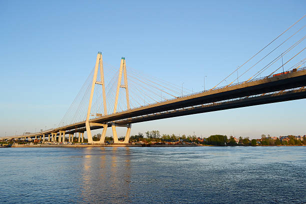 istock Cable-Stayed Bridge in St.Petersburg. 471419874