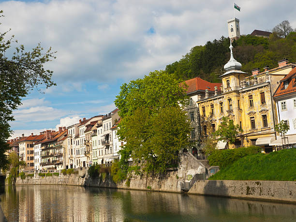 lublana - ljubljana flag slovenia scenics zdjęcia i obrazy z banku zdjęć