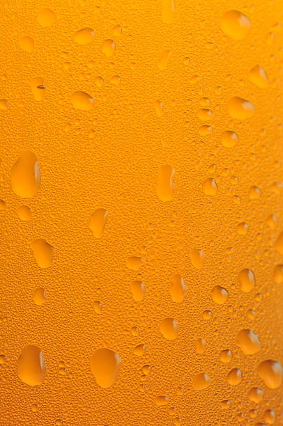 istock Water dews on cold beer bottle 471421235