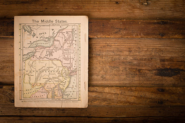 istock 1867, Color Map of Middle (United) States, With Copy Space 471421401