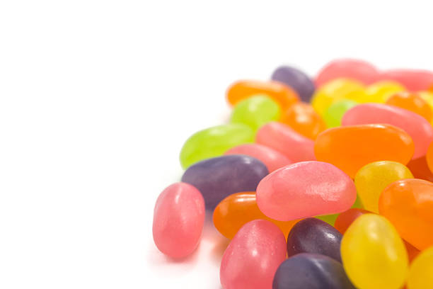 istock color Jelly Beans on white background 471423306