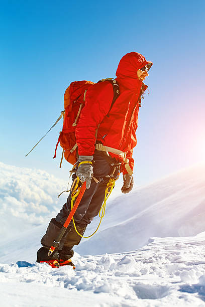 istock hiker at the top of a pass 471423348