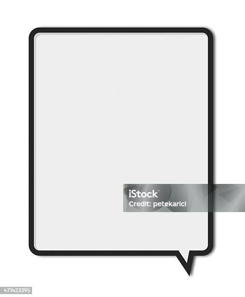 Blank White Speech Bubbles Stock Photo - Download Image Now - Speech Bubble, Discussion, Advertisement