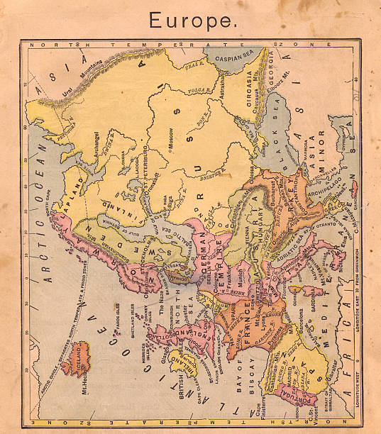 istock 1867, Old Color Map of Europe 471423609