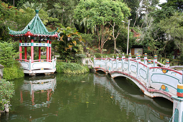 istock Lake at Chinese Temple Pangkot Island Perak 471425930