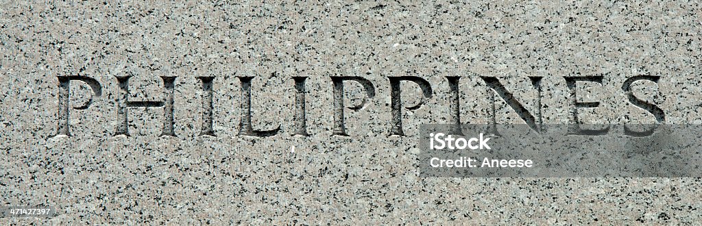 Filipinas esculpida em granito - Foto de stock de Destino turístico royalty-free