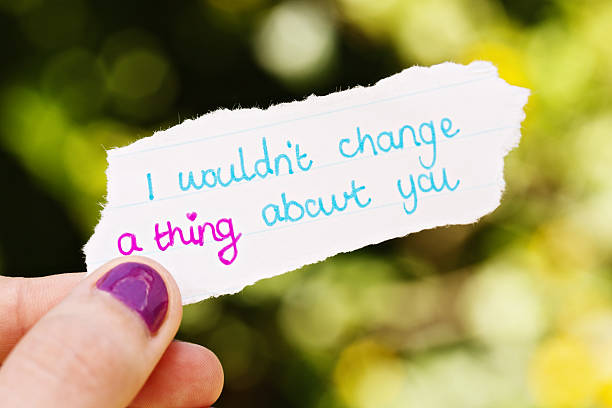 istock Hand-drawn loving message doesn't want to change anything 471429497