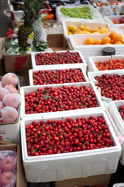 Fresh market fruit stock photo